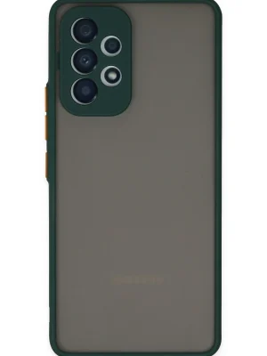 Newface Samsung Galaxy A53 5G Kılıf Montreal Silikon Kapak - Yeşil