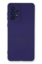 Newface Samsung Galaxy A53 5G Kılıf Nano içi Kadife Silikon - Mor