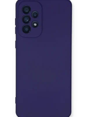 Newface Samsung Galaxy A53 5G Kılıf Nano içi Kadife Silikon - Mor