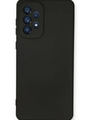 Newface Samsung Galaxy A53 5G Kılıf Nano içi Kadife Silikon - Siyah