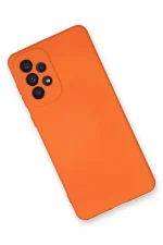 Newface Samsung Galaxy A53 5G Kılıf Nano içi Kadife Silikon - Turuncu - Görsel 3