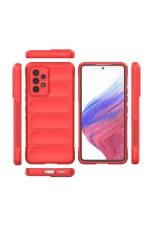 Newface Samsung Galaxy A53 5G Kılıf Optimum Silikon - Kırmızı - Görsel 3