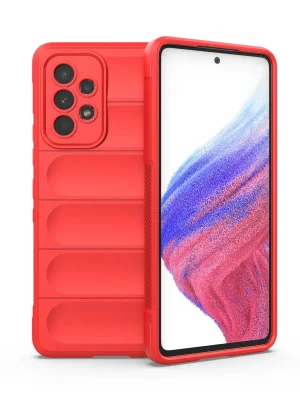Newface Samsung Galaxy A53 5G Kılıf Optimum Silikon - Kırmızı