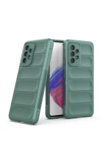 Newface Samsung Galaxy A53 5G Kılıf Optimum Silikon - Koyu Yeşil - Görsel 2