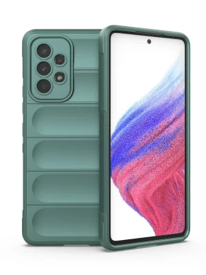 Newface Samsung Galaxy A53 5G Kılıf Optimum Silikon - Koyu Yeşil