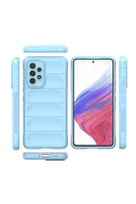 Newface Samsung Galaxy A53 5G Kılıf Optimum Silikon - Sky Blue - Görsel 3