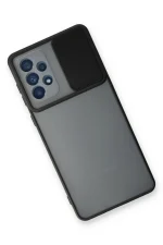 Newface Samsung Galaxy A53 5G Kılıf Palm Buzlu Kamera Sürgülü Silikon - Siyah - Görsel 3