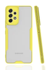 Newface Samsung Galaxy A53 5G Kılıf Platin Silikon - Sarı