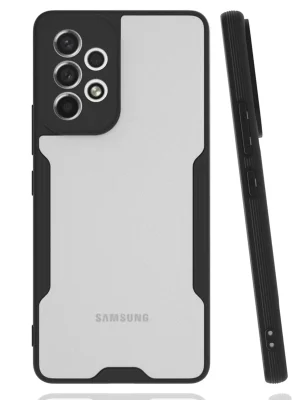 Newface Samsung Galaxy A53 5G Kılıf Platin Silikon - Siyah