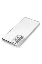 Newface Samsung Galaxy A53 5G Kılıf Razer Lensli Silikon - Gümüş - Görsel 3