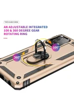 Newface Samsung Galaxy A53 5G Kılıf Sofya Yüzüklü Silikon Kapak - Gold - Görsel 5