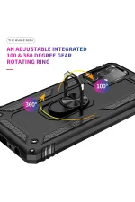 Newface Samsung Galaxy A53 5G Kılıf Sofya Yüzüklü Silikon Kapak - Siyah - Görsel 5