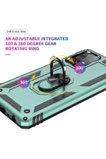 Newface Samsung Galaxy A53 5G Kılıf Sofya Yüzüklü Silikon Kapak - Yeşil - Görsel 5