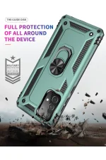 Newface Samsung Galaxy A53 5G Kılıf Sofya Yüzüklü Silikon Kapak - Yeşil - Görsel 8