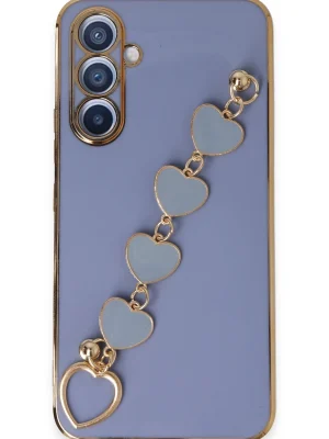 Newface Samsung Galaxy A54 5G Kılıf Esila Silikon - Gri