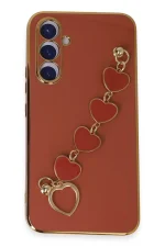 Newface Samsung Galaxy A54 5G Kılıf Esila Silikon - Kırmızı