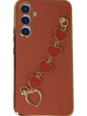 Newface Samsung Galaxy A54 5G Kılıf Esila Silikon - Kırmızı