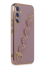 Newface Samsung Galaxy A54 5G Kılıf Esila Silikon - Mor - Görsel 2