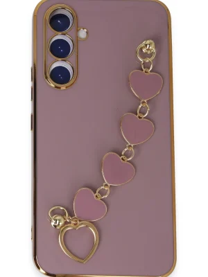 Newface Samsung Galaxy A54 5G Kılıf Esila Silikon - Mor