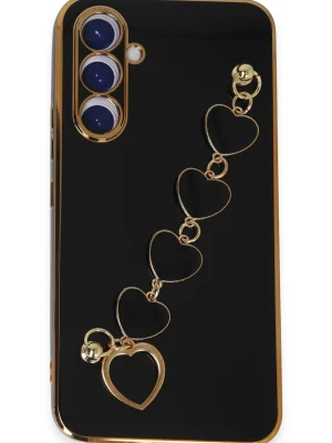 Newface Samsung Galaxy A54 5G Kılıf Esila Silikon - Siyah