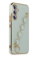 Newface Samsung Galaxy A54 5G Kılıf Esila Silikon - Su Yeşili - Görsel 2