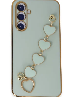 Newface Samsung Galaxy A54 5G Kılıf Esila Silikon - Su Yeşili