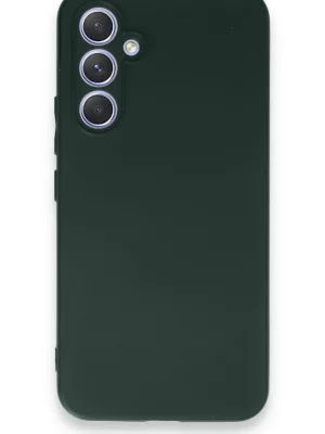 Newface Samsung Galaxy A54 5G Kılıf First Silikon - Koyu Yeşil