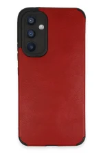 Newface Samsung Galaxy A54 5G Kılıf Loop Deri Silikon - Kırmızı