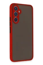 Newface Samsung Galaxy A54 5G Kılıf Montreal Silikon Kapak - Kırmızı - Görsel 2