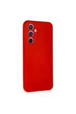 Newface Samsung Galaxy A54 5G Kılıf Nano içi Kadife Silikon - Kırmızı - Görsel 2