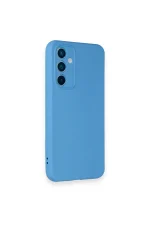 Newface Samsung Galaxy A54 5G Kılıf Nano içi Kadife Silikon - Mavi - Görsel 2