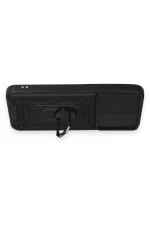 Newface Samsung Galaxy A54 5G Kılıf Pars Lens Yüzüklü Silikon - Siyah - Görsel 3