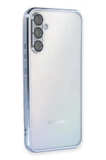 Newface Samsung Galaxy A54 5G Kılıf Razer Lensli Silikon - Açık Mavi