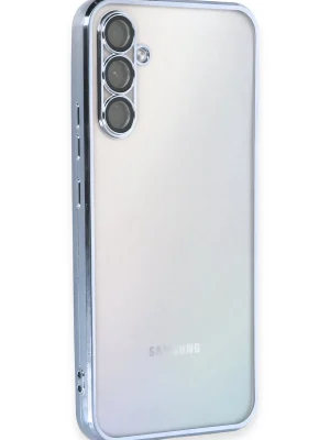 Newface Samsung Galaxy A54 5G Kılıf Razer Lensli Silikon - Açık Mavi