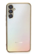 Newface Samsung Galaxy A54 5G Kılıf Razer Lensli Silikon - Gold - Görsel 2
