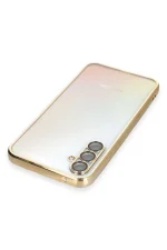 Newface Samsung Galaxy A54 5G Kılıf Razer Lensli Silikon - Gold - Görsel 3