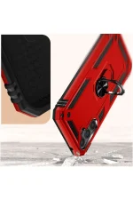 Newface Samsung Galaxy A54 5G Kılıf Sofya Yüzüklü Silikon Kapak - Rose - Görsel 3