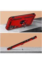 Newface Samsung Galaxy A54 5G Kılıf Sofya Yüzüklü Silikon Kapak - Rose - Görsel 4