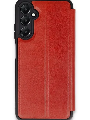 Newface Samsung Galaxy A55 5G Kılıf Flip Cover - Kırmızı