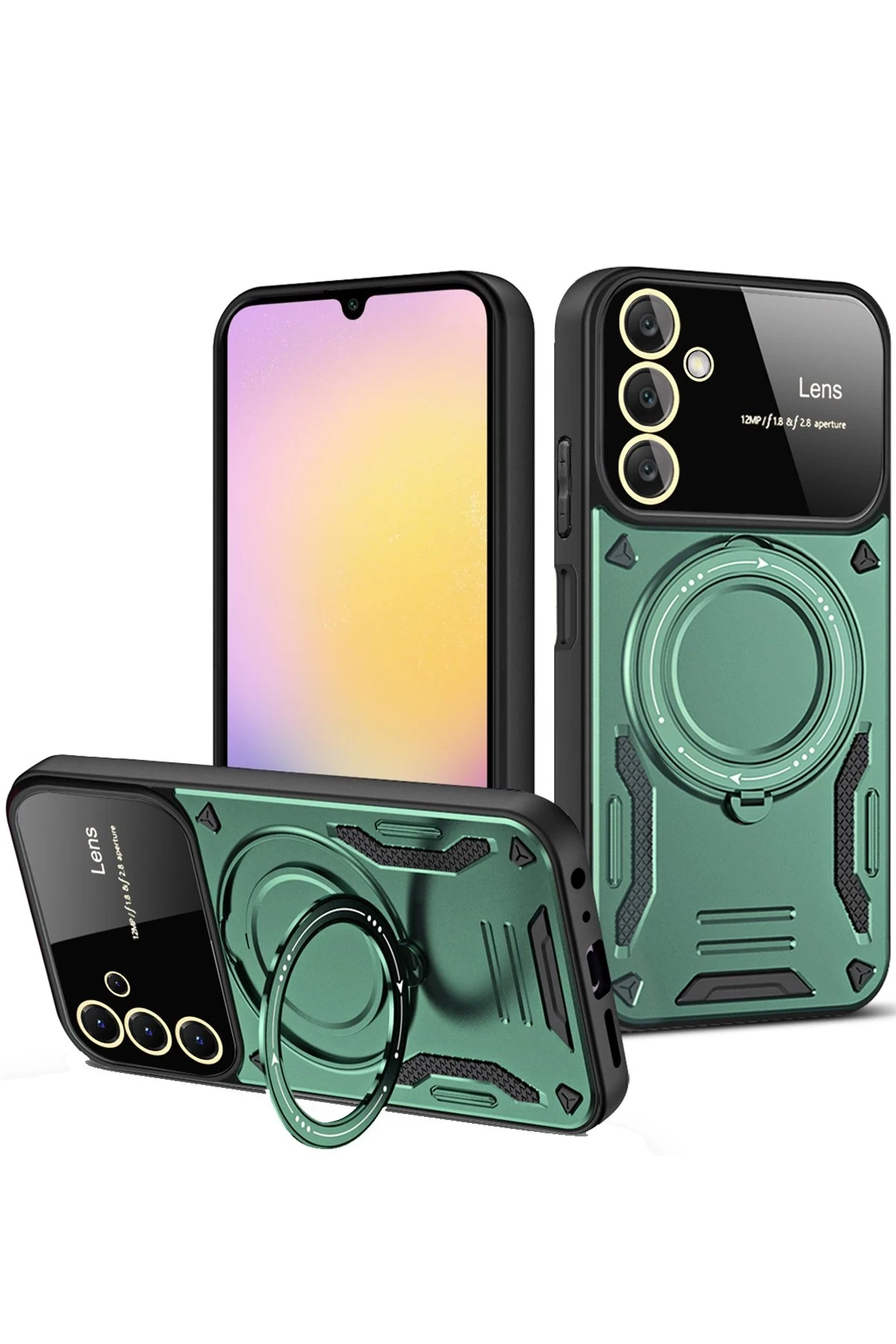 newface-samsung-galaxy-a55-5g-kilif-joy-lens-standli-kapak-koyu-yesil-default.webp Newface Samsung Galaxy A55 5G Kılıf Joy Lens Standlı Kapak - Koyu Yeşil - Görsel 1