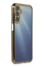 Newface Samsung Galaxy A55 5G Kılıf Razer Lensli Silikon - Gold - Görsel 2