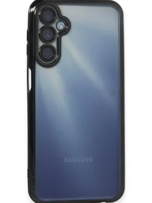 Newface Samsung Galaxy A55 5G Kılıf Razer Lensli Silikon - Siyah