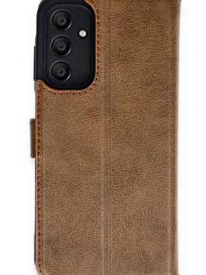 Newface Samsung Galaxy A55 5G Kılıf Trend S Plus Kapaklı Kılıf - Taba