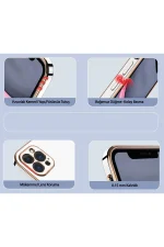 Newface Samsung Galaxy A55 5G Kılıf Volet Silikon - Açık Yeşil - Görsel 3