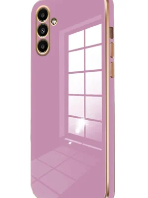 Newface Samsung Galaxy A55 5G Kılıf Volet Silikon - Mor