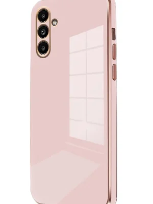 Newface Samsung Galaxy A55 5G Kılıf Volet Silikon - Pembe