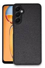 Newface Samsung Galaxy A56 Kılıf Aras Deri Kapak - Siyah - Görsel 2