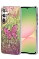 Newface Samsung Galaxy A56 Kılıf Blade Aynalı Desenli Kapak - Desen 5