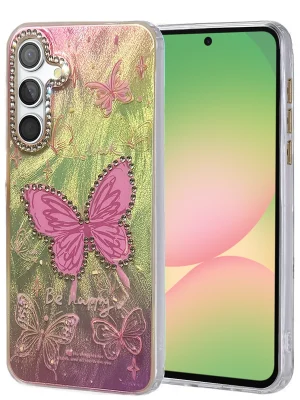 Newface Samsung Galaxy A56 Kılıf Blade Aynalı Desenli Kapak - Desen 5