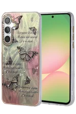 Newface Samsung Galaxy A56 Kılıf Blade Aynalı Desenli Kapak - Desen 6